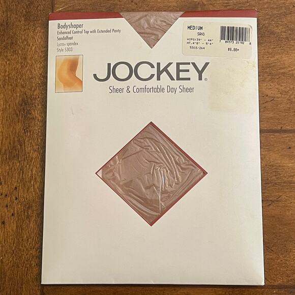 Jockey Bodyshaper Pantyhose Enhanced Control Top Size:  Medium, Color: Sand C-14 - Picture 1 of 11